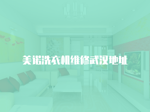 美諾洗衣機維修武漢地址