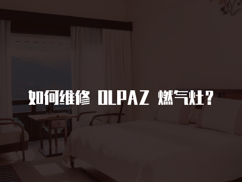 如何維修 OLPAZ 燃氣灶？