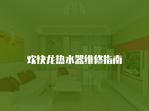 歡快龍熱水器維修指南