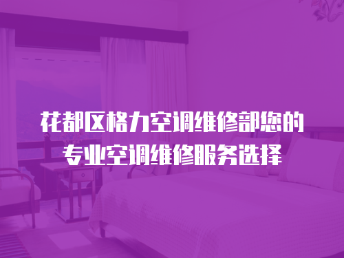 花都區格力空調維修部您的專業空調維修服務選擇