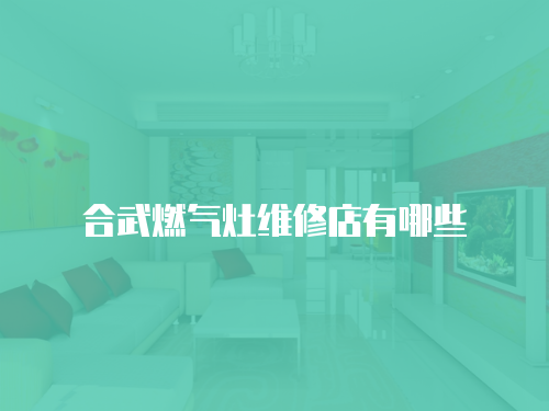 合武燃?xì)庠罹S修店有哪些