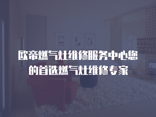 歐帝燃?xì)庠罹S修服務(wù)中心您的首選燃?xì)庠罹S修專家