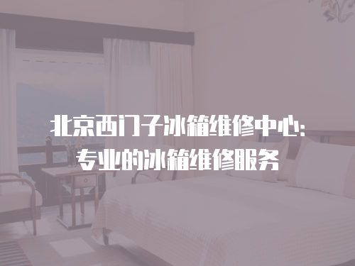 北京西門子冰箱維修中心：專業的冰箱維修服務