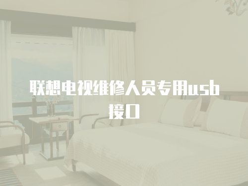 聯想電視維修人員專用usb接口