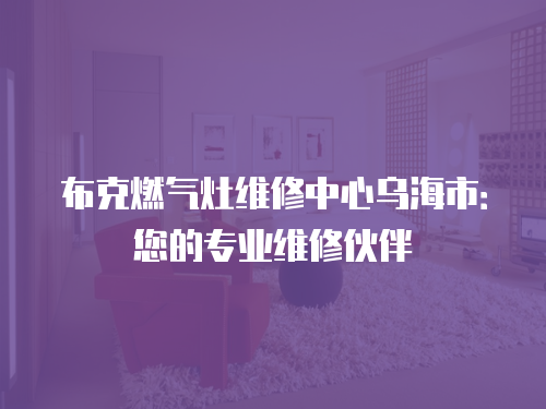布克燃氣灶維修中心烏海市：您的專業維修伙伴